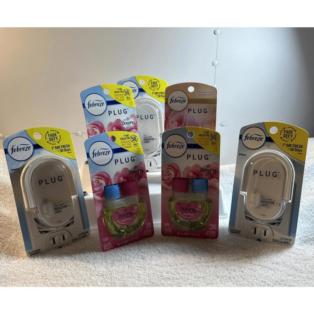 3 Febreze Plugin With Refills-3-Downy April Fresh / 1 -Romance Desire Bundle